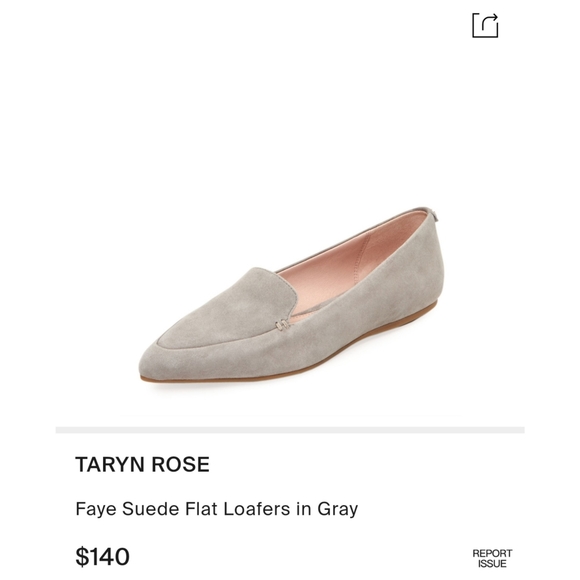 taryn rose faye suede flat loafers